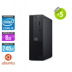 Lot de 5 Dell Optiplex 3060 SFF - Ubuntu / Linux