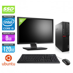 Lenovo ThinkCentre M800 SFF - Ubuntu / Linux + Ecran 22''