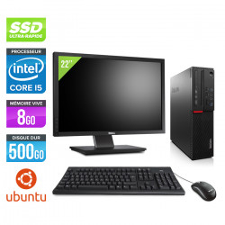 Lenovo ThinkCentre M800 SFF - Ubuntu / Linux + Ecran 22''