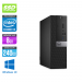 Pack PC de bureau reconditionné Dell Optiplex 7050 SFF + Écran 22" - i3 - 8Go - 240Go SSD - Win 10