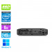 Pack Pc bureau HP ProDesk 600 G4 Mini - i3-8100T - 8Go DDR4 - 240Go SSD - Windows 11 + Écran 22"
