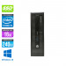 Pack PC bureau reconditionné - HP EliteDesk 800 G1 SFF - i5 - 16Go - 240Go SDD - Windows 10 + Ecran 24"