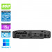 Pc de bureau HP EliteDesk 800 G4 DM reconditionné - i5 - 16Go DDR4 - 240Go SSD - Windows 11