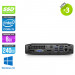 Ordinateur de bureau - HP EliteDesk 800 G1 DMreconditionné - i5 - 8Go - 240Go SSD - Windows 10 - Lot de 3 