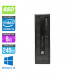 Pack PC bureau reconditionné - HP EliteDesk 800 G1 SFF - i5 - 8Go - 240Go SDD - Windows 10 + Ecran 24"