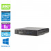 Ordinateur de bureau reconditionné - HP EliteDesk 800 G1 USDT - Intel Core I7-4785T - 8Go - 240Go SSD - Windows 10