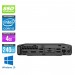 Pc de bureau HP EliteDesk 800 G3 DM reconditionné - i5 - 4Go DDR4 - 240Go SSD - Windows 10
