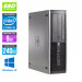 Pack PC bureau reconditionné - HP Elite 8200 SFF + Ecran 24" - Core i5 - 8Go - SSD 240 Go - Windows 10