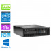 Pack pc bureau reconditionné - HP EliteDesk 800 G2 SFF - i5 - 16Go DDR4 - 240Go SSD - Windows 10