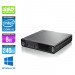 Pack PC bureau reconditionné - Lenovo ThinkCentre M73 Tiny - i5 - 8Go - SSD 240 Go - Windows 10 - Ecran 22