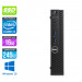 Pc de bureau reconditionné - Dell Optiplex 3050 Micro - Intel Core i3-6100T - 16Go - 240Go SSD - W10