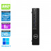 Pc de bureau Dell 3080 Micro reconditionné - Intel Core i3-10100 - 8Go - SSD 240 Go - W11