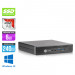 Mini PC bureau reconditionné - HP EliteDesk 705 G2 DM - A8 - 8Go - SSD 240 Go - W10