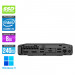 Pc de bureau HP EliteDesk 800 G5 DM reconditionné - i5 - 8Go DDR4 - 240Go SSD - Windows 11