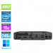 Pack Mini Pc bureau reconditionné - HP ProDesk 400 G4 DM + Écran 22" - i3 - 16Go - 240Go SSD - W11