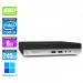 Mini Pc bureau reconditionné - HP ProDesk 4003G4 DM - i5 - 8Go - 240Go SSD - W11