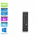 Ordinateur de bureau - HP EliteDesk 800 G1 USFF reconditionné - i5 - 4Go - 240Go SSD - Windows 10