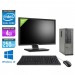 Pack Pc de bureau pro avec écran - Dell Optiplex 7010 SFF reconditionné + Ecran 22'' - Pentium G645 - 4Go - 250Go HDD - Windows 10