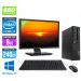 Pack PC de bureau reconditionné Lenovo ThinkCentre M710s SFF + Écran 22" - Intel core i3-6100 - 8 Go RAM DDR4 - 240 Go SSD - Windows 10