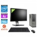 Pc de bureau pro avec écran - Dell Optiplex 7010 SFF reconditionné + Ecran 24'' - Pentium G645 - 4Go - 250Go HDD - Ubuntu / Linux