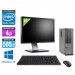 Pc de bureau pro avec écran - Dell Optiplex 7010 SFF reconditionné + Ecran 24'' - Pentium G645 - 4Go - 500Go HDD - Windows 10