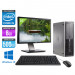 Pack PC bureau reconditionné - HP Elite 8200 SFF + Ecran 24" - Core i5 - 8Go - 500Go - Windows 10