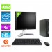Pack pc de bureau HP EliteDesk 800 G2 USDT reconditionné + Ecran 19'' - Core i5 - 4Go - SSD 240Go - Linux