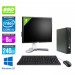 Pack pc de bureau HP EliteDesk 800 G2 USDT reconditionné + Ecran 19'' - i5 - 8Go - SSD 240Go - Windows 10