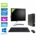 Pack pc de bureau HP EliteDesk 800 G2 USDT reconditionné + Ecran 19'' - Core i5 - 4Go - SSD 120Go - Windows 10