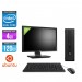 Pack Ordinateur de bureau + écran 22" - HP EliteDesk 800 G1 SFF reconditionné - G3420 - 4Go - SSD 120 Go - Ubuntu / Linux
