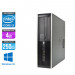 Pc bureau reconditionné - HP 6300 Pro SFF - i3 - 4 Go- 250 Go HDD - Windows 10