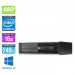 Pc de bureau professionnel reconditionné - HP 8300 SFF - Intel i5-3470 - 16Go - 240Go SSD - Windows 10