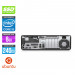 Pack Pc de bureau reconditionné - HP EliteDesk 800 G3 SFF + 22" - i5 - 8Go DDR4 - 240Go SSD - Ubuntu / Linux