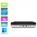 Pack pc de bureau HP EliteDesk 800 G4 DM reconditionné - i5 - 16Go DDR4 - 500Go SSD - Windows 10 + ecran 22"