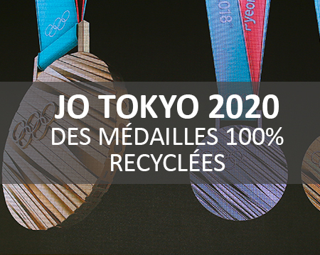 Les médailles des JO de Tokyo-2020, en métaux recyclés 