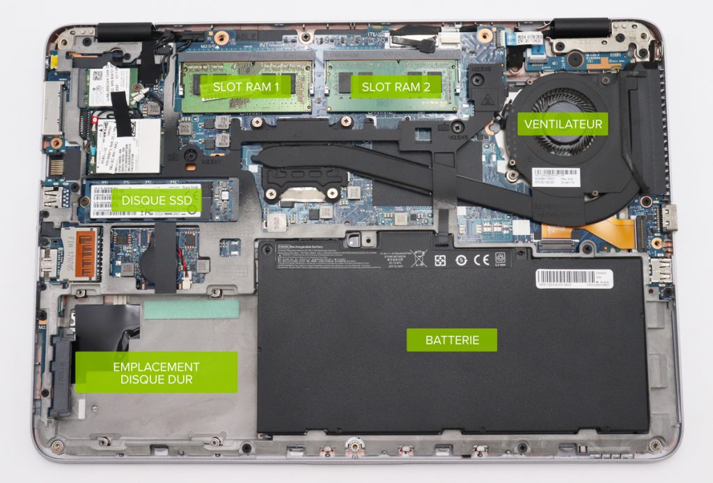 Composants du HP EliteBook 840 G3